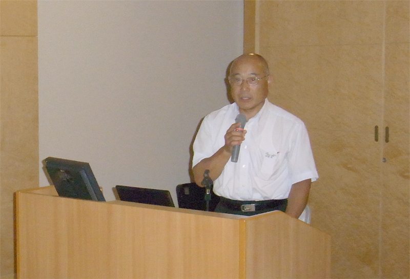 相川管理　平成21年度 安全衛生大会　講演の写真です。